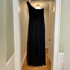 Trina Turk Black One-Shoulder Gown